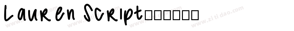 Lauren Script字体转换
